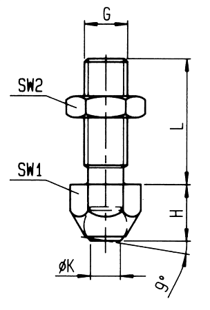 Нажимной винт арт. 7110DH