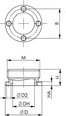 Зажимная втулка с нулевой точкой арт. 6214ZN-01-01